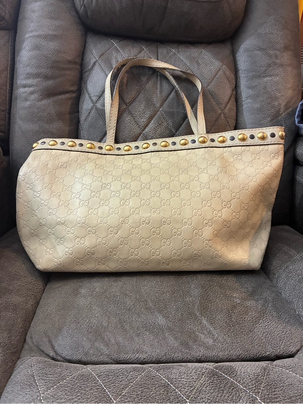 Authentic Gucci Monogram Embossed Tote - Picture 3 of 12